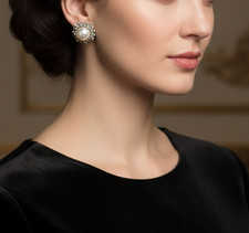 Orecchini vintage a clip - 💎,