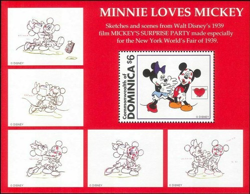 Dominica 1997 disney minnie - dominica,