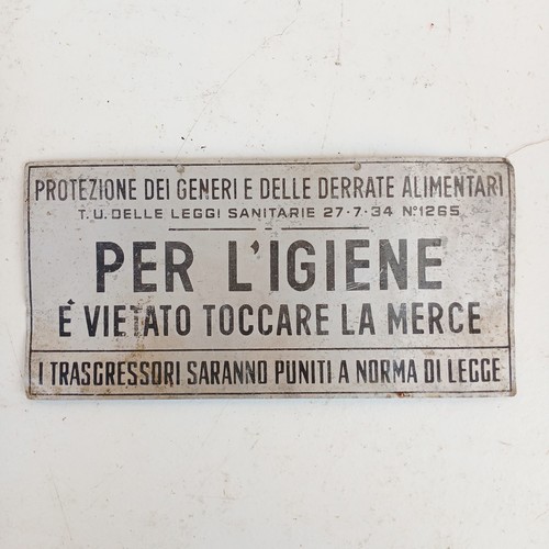 Insegna smaltata serigrafata - insegna,