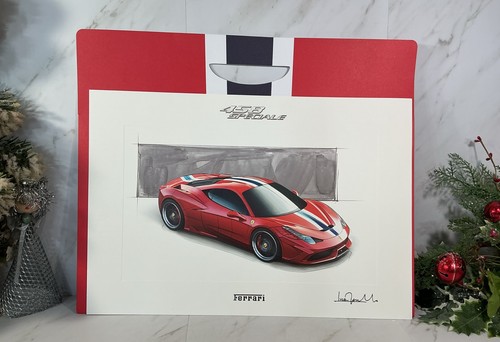Litografia ferrari 458 - litografia,