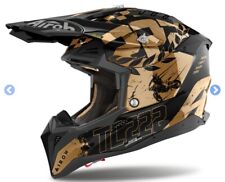 CASCO AIROH AVIATOR 3 TC222 THE LEGEND CAIROLI Chrome Gloss OffRoad Cross Enduro