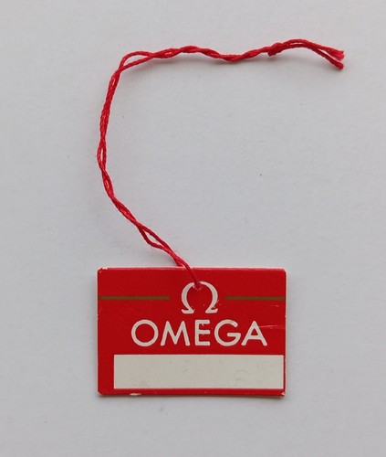 Omega hang tag cartellino - hang,