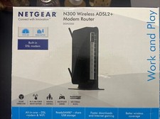 NETGEAR N300 Wireless ADSL2+ Modem Router DGN2200  in ottime condizioni