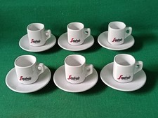 SET 6 TAZZINE + PIATTINI DA CAFFÈ SEGAFREDO ZANETTI PORCELLANA VINTAGE. CY49