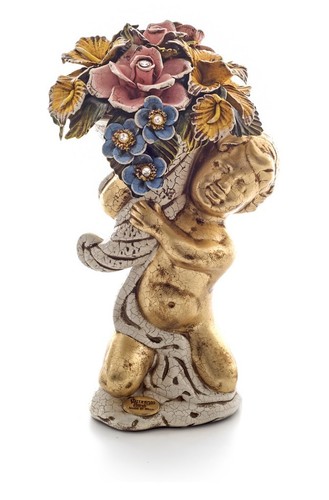 Putto ginocchio statue - putto,