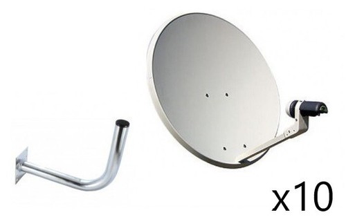 Kit parabólica 60cm - parabólica, tecatel