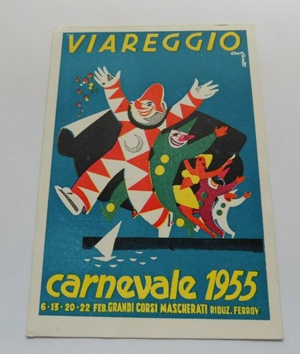 9818 viareggio carnevale 1955 - viareggio,