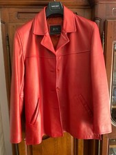 Giacca pelle rossa JOY, 100%