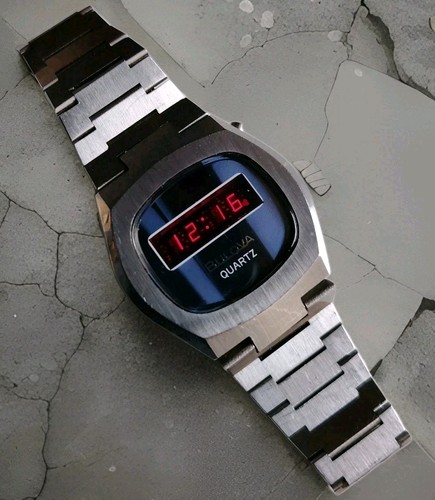 Bulova led inox vintage - bulova,