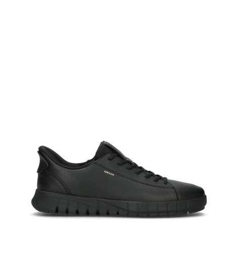 Geox sneakers uomo nero pelle - geox,