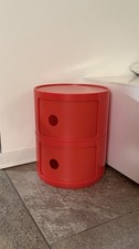 Comodino due elementi Rosso -