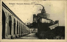 Bologna cartolina affrancata 1925 Santuario Madonna di S. Luca salita santuario