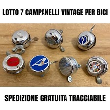 LOTTO 7 CAMPANELLI VINTAGE RETRÒ ATALA + VARI MODELLI PER BICI D'EPOCA ITALIA
