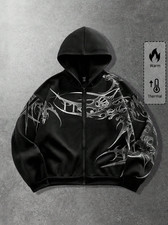 Men’s Goth Zip Hoodie with