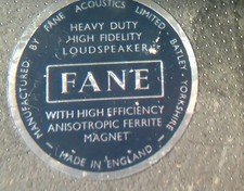 Fane 2 x 12" speakers coni altoparlanti vintage per chitarra anni 70