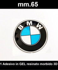 1 adesivo BMW GEL 65.mm Resinati morbidi scritta stemma logo 3D per Auto e Moto