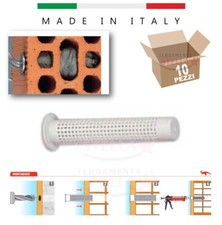 10 BUSSOLA A RETE TASSELLO RETINATO 16 x 85 IN PLASTICA PER ANCORANTE CHIMICO