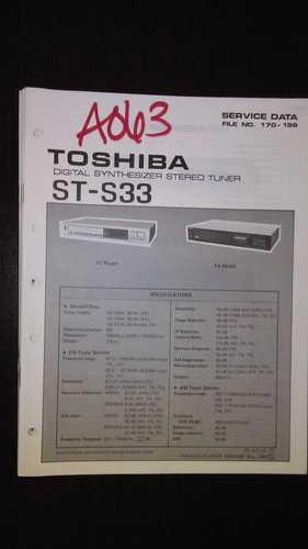 Toshiba s33 manuale di - st-s33,