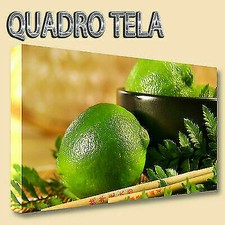 QUADRI MODERNI TELA XXL 200X125 FRUTTA ESOTICA AGRUMI LIMONI FRUTTIVENDOLO FOOD