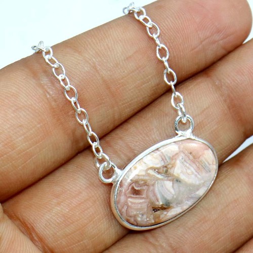 Collana rodocrosite argento - collana,