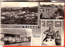 CARTOLINA  ARICCIA B/N  VIAGGIATA  1968 SALUTI VEDUTE VINO PORCHETTA OCC