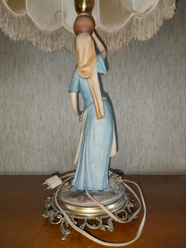 Statua capodimonte lampada - statua,