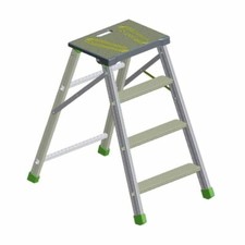 Sgabello professionale in alluminio FERMO FACAL 3 gradini + pedana FACAL