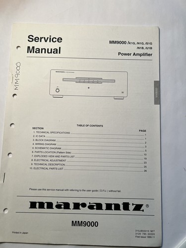 Marantz mm9900 amplificatore - marantz,