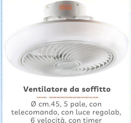 Ventilatore soffitto ø45 - ventilatore, da