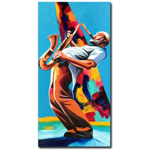 Quadro acrilico quadro uomo