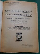 LIBRO 1938 GUIDA PRATICA PER INFERMIERI ED INFERMIERE  -  OTTIMO STATO