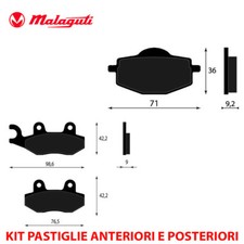 KIT PASTIGLIE FRENO ANTERIORI