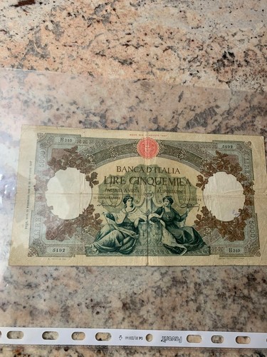 Banconota italiana 5000 - banconota, italiana,5000