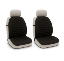 Coppia Coprisedili Massaggianti Schienali Per Auto Sedie Ufficio Universali Neri