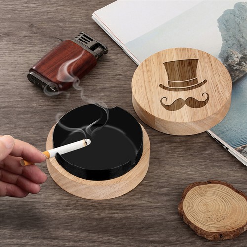 Posacenere portatile legno - posacenere,