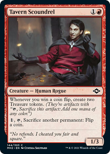 Tavern scoundrel mtg nm - scoundrel, ~mtg