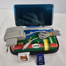 Console Nintendo 3DS Blu Turchese ? caricatore 1 gioco scheda sd 2 gb custodia
