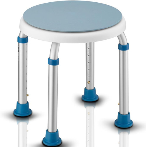 Sgabello bagno alluminio - in,