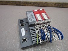 ALLEN BRADLEY POINT I/O 1734-AENTR CON MODULI GUARDMASTER 1734-IB8S E 1734-OB8S