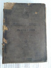 "Farmacopea ufficiale del Regno D'Italia" anno 1920