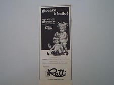 advertising Pubblicità 1964 BAMBOLE RATTI CATERINETTA/SPINACCINA