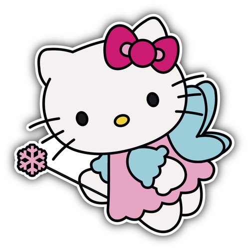 Adesivo hello kitty - hello, cartone