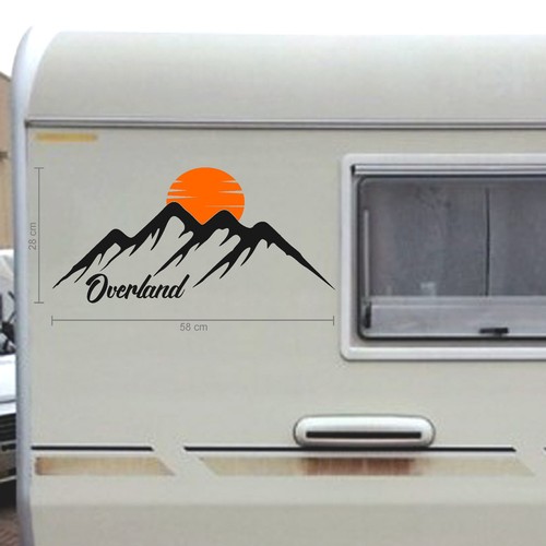 Adesivo overland camper - adesivo,