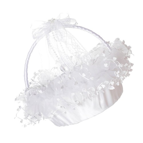 Cesto bianco matrimonio - cesto,