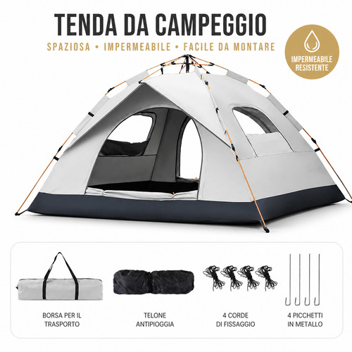 Tenda campeggio automatica 3 - campeggio,