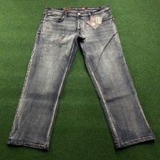 Pantaloni vintage Quiksilver uomo 38 blu denim surfista skater jeans adatti 38x29