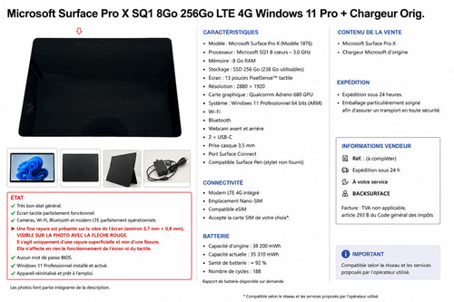 Microsoft surface pro sq1 - surface,