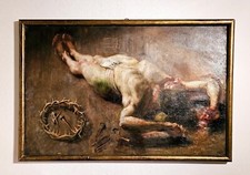 Dipinto barocco ad olio antico