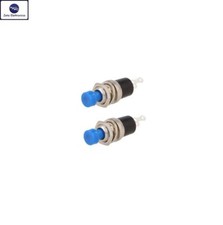 2PZ PULSANTE DA PANNELLO 12V NORMALMENTE APERTO NA 3A 125V 1A 220V A TASTO BLU
