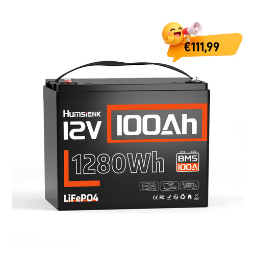 Humsienk 12v 100ah - 100ah, batteria